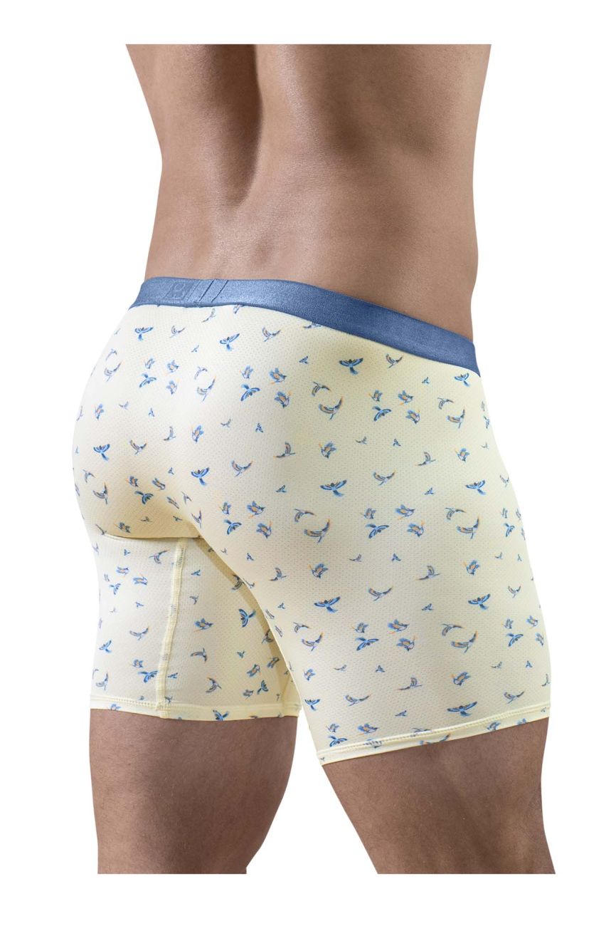 ErgoWear EW1771 SLK SE Male Comfortable Boxer Briefs Vanilla Birds