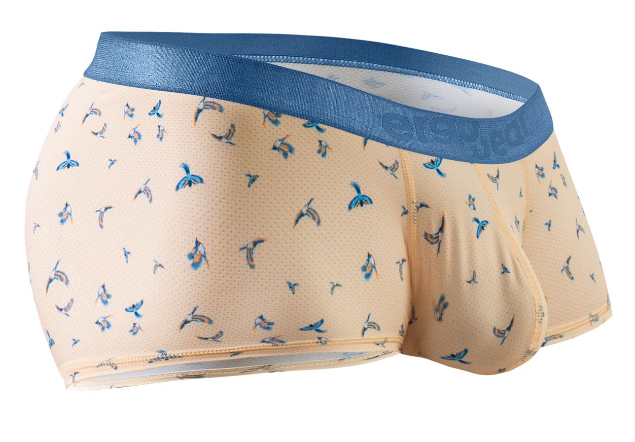 ErgoWear EW1774 SLK SE Male Comfortable Trunks Peach Birds