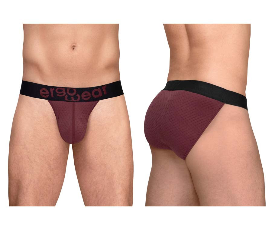 ErgoWear EW1793 MAX FLOW Mens Sleek G-String Burgundy