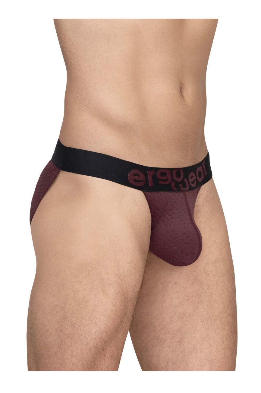 ErgoWear EW1794 MAX FLOW Mens Sleek Bikini Brief Burgundy