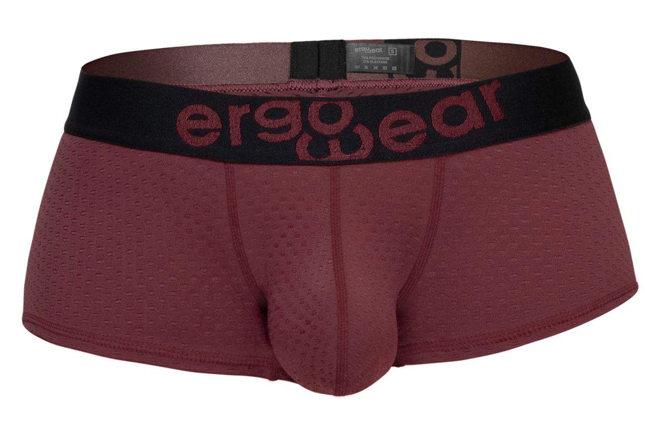 ErgoWear EW1795 MAX FLOW Mens Sleek Trunks Burgundy