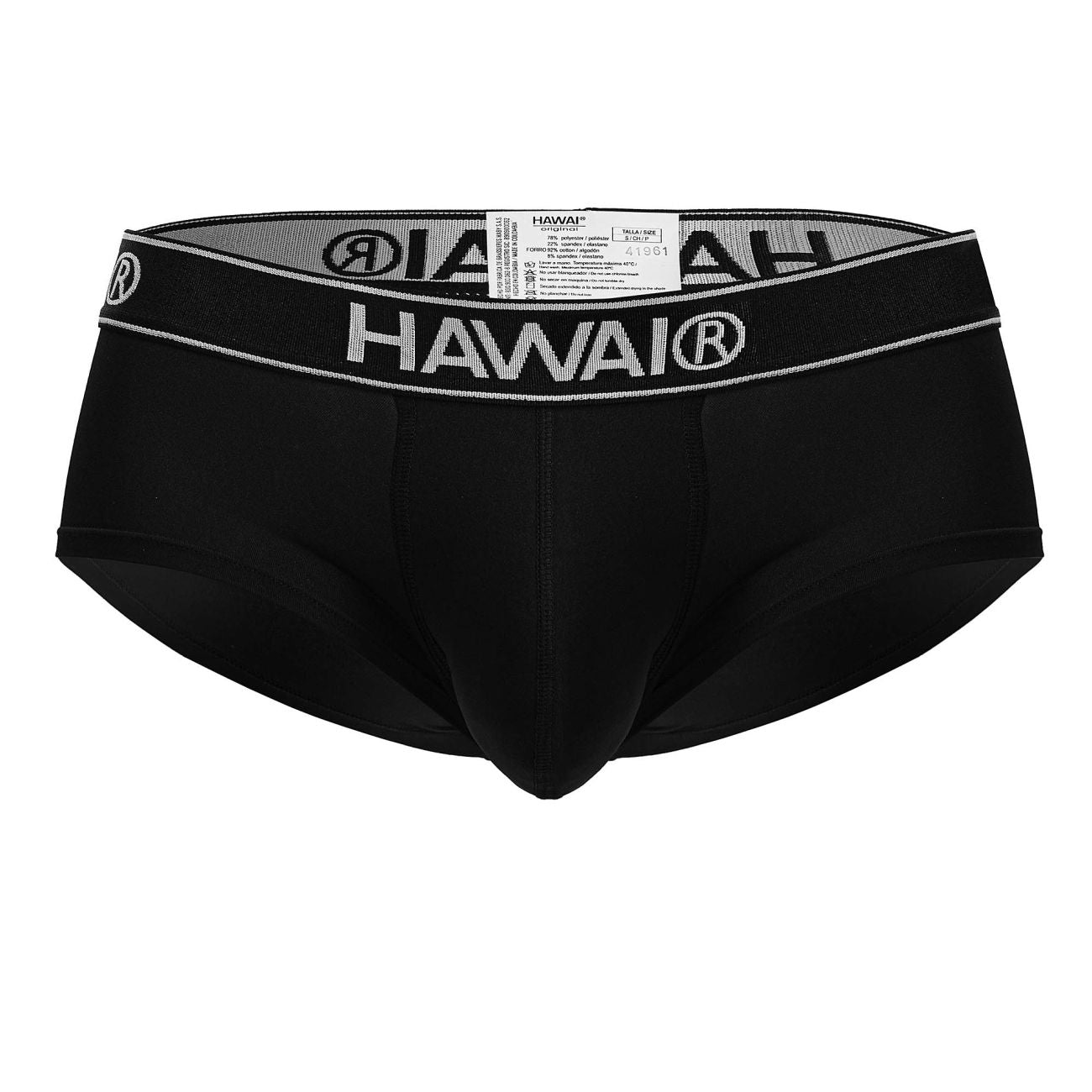 HAWAIR 41961 Mens Maximum Comfort Microfiber Briefs Black
