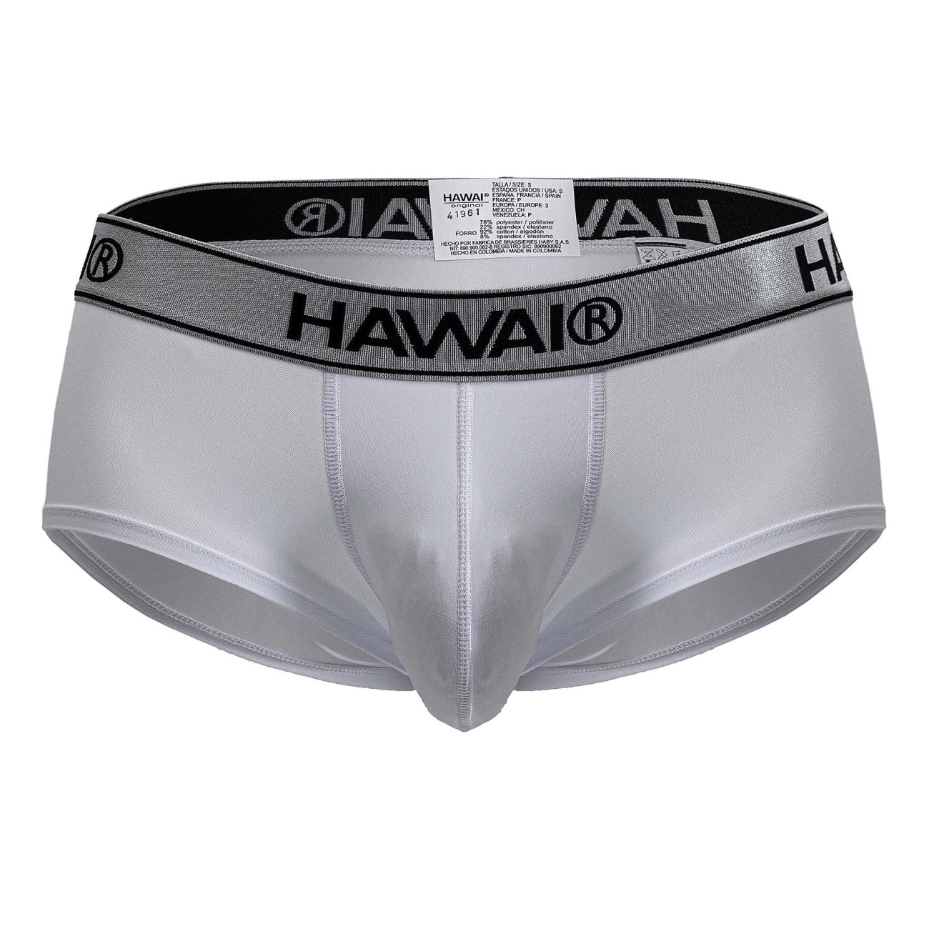 HAWAIR 41961 Mens Maximum Comfort Microfiber Briefs White