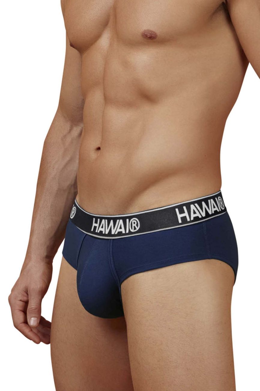 HAWAIR 41962 Cotton Blend Male Comfortable Briefs Dark Blue