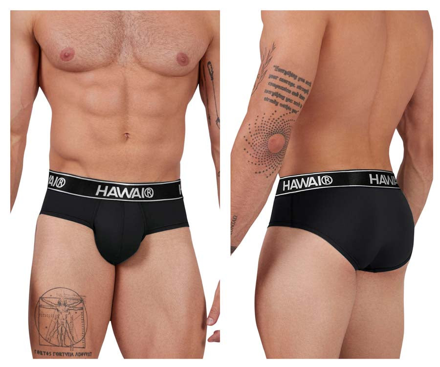 HAWAIR 41963 Microfiber Briefs for Men Black