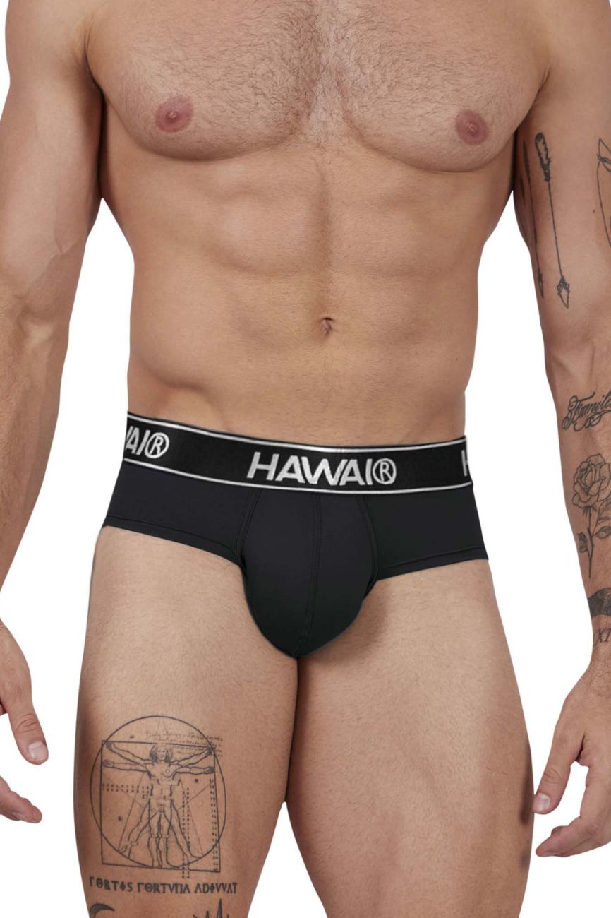 HAWAIR 41963 Microfiber Briefs for Men Black