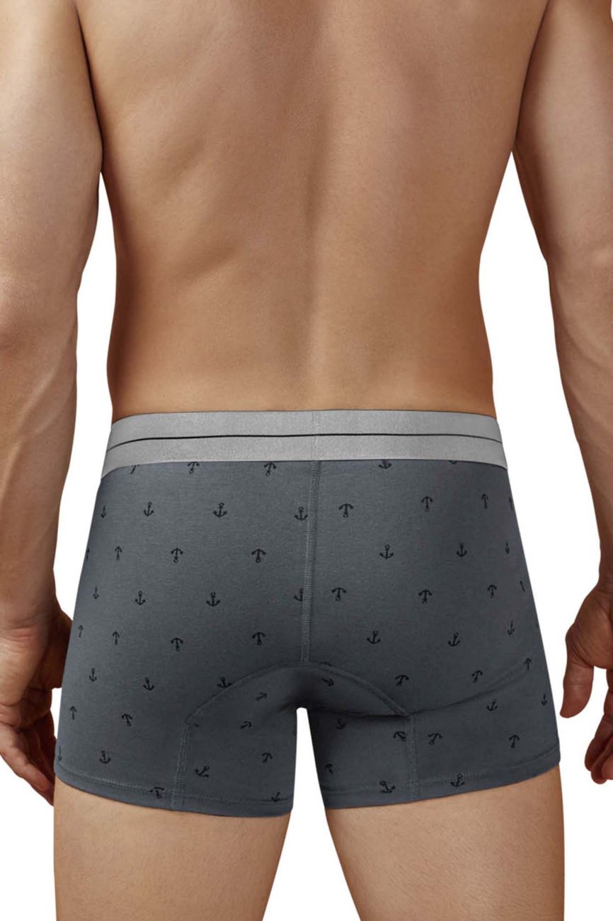 HAWAIR 42521 Cotton Blend Male Snug Fit Trunks Gray