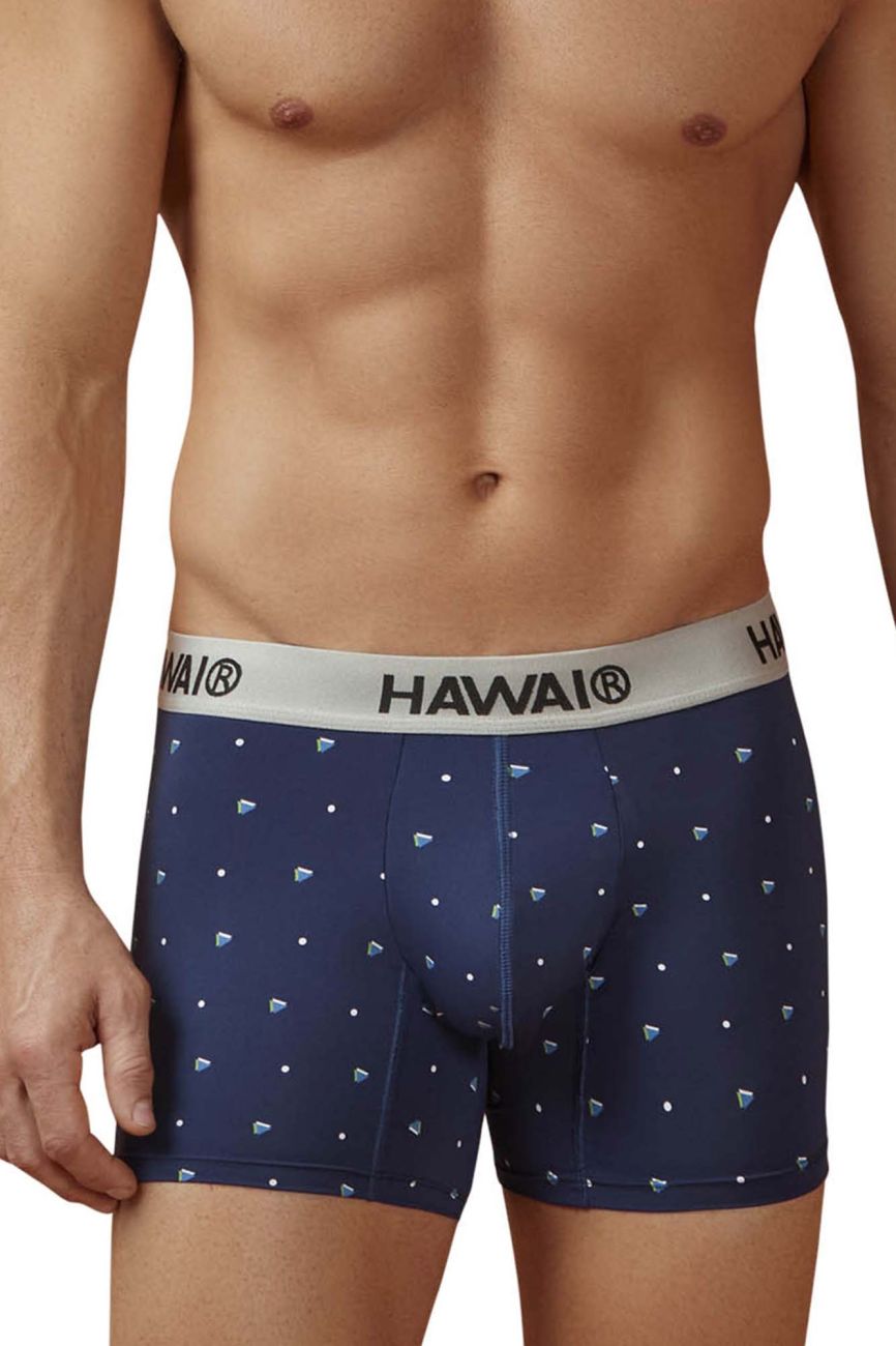 HAWAIR 42570 Microfiber Male Everyday Trunks Dark Blue