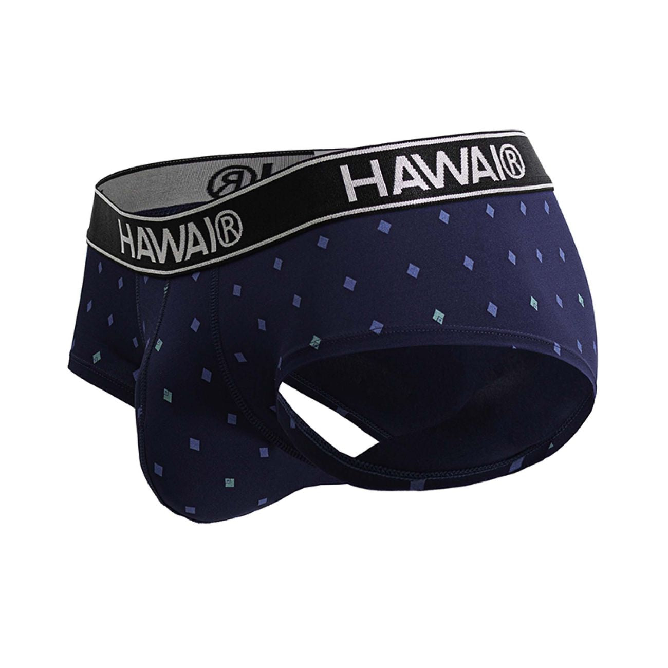 HAWAIR 42580 Male Sleek to Touch Microfiber Briefs Dark Blue