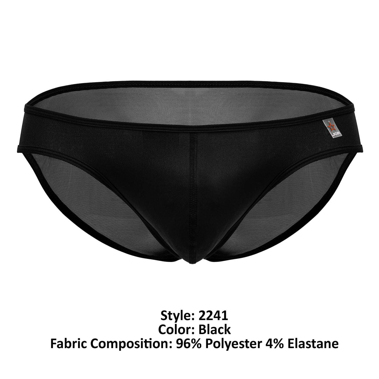 JOR 2241 Origin Male Seductive Bikini Briefs Black