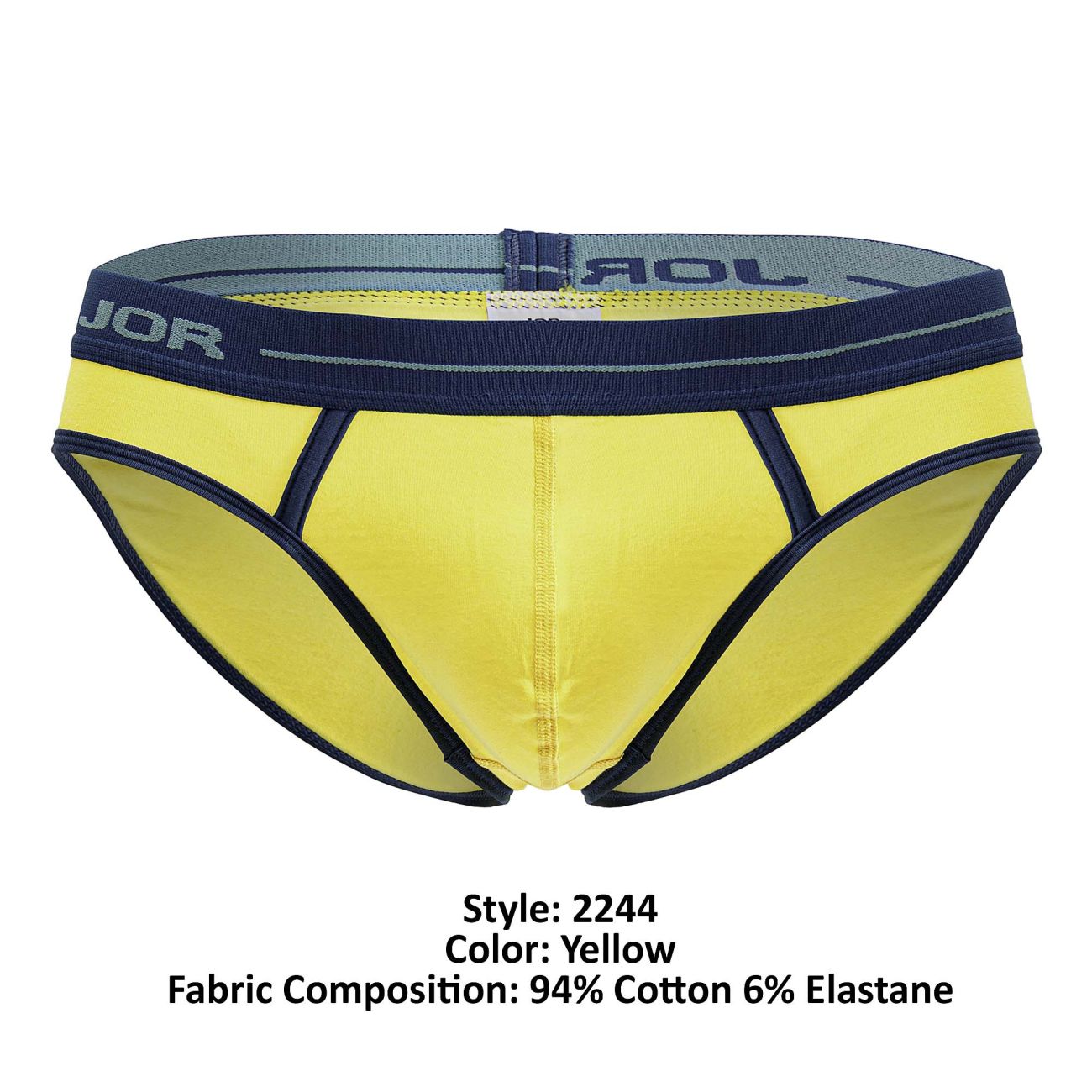 JOR 2244 Astra'Mens Low-Rise Bikini Briefs Yellow