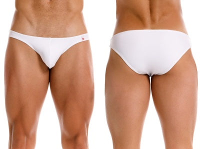 JOR 2273 Travel Mens Classic Modern Fit Swim Bikini White Plus Sizes