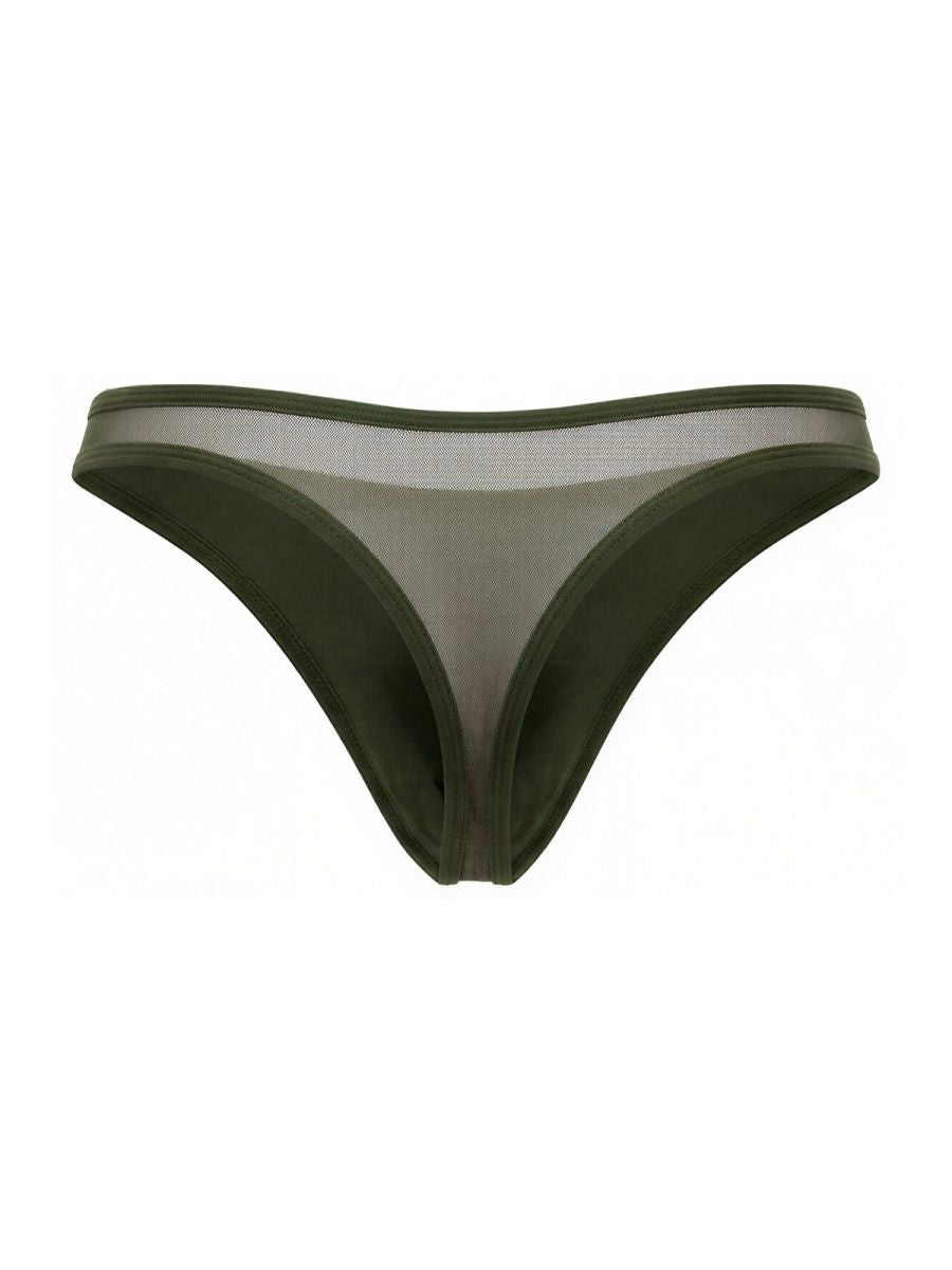 JOR 2354 Origin Mens Minimal Sleek Thongs Dark Green Green Plus Sizes