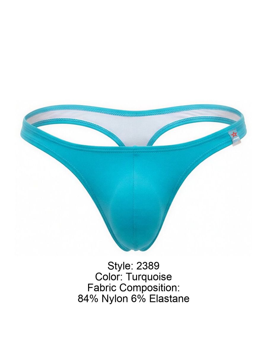JOR 2389 Mens Colour Pops Travel Swim Thongs Turquoise Plus Sizes