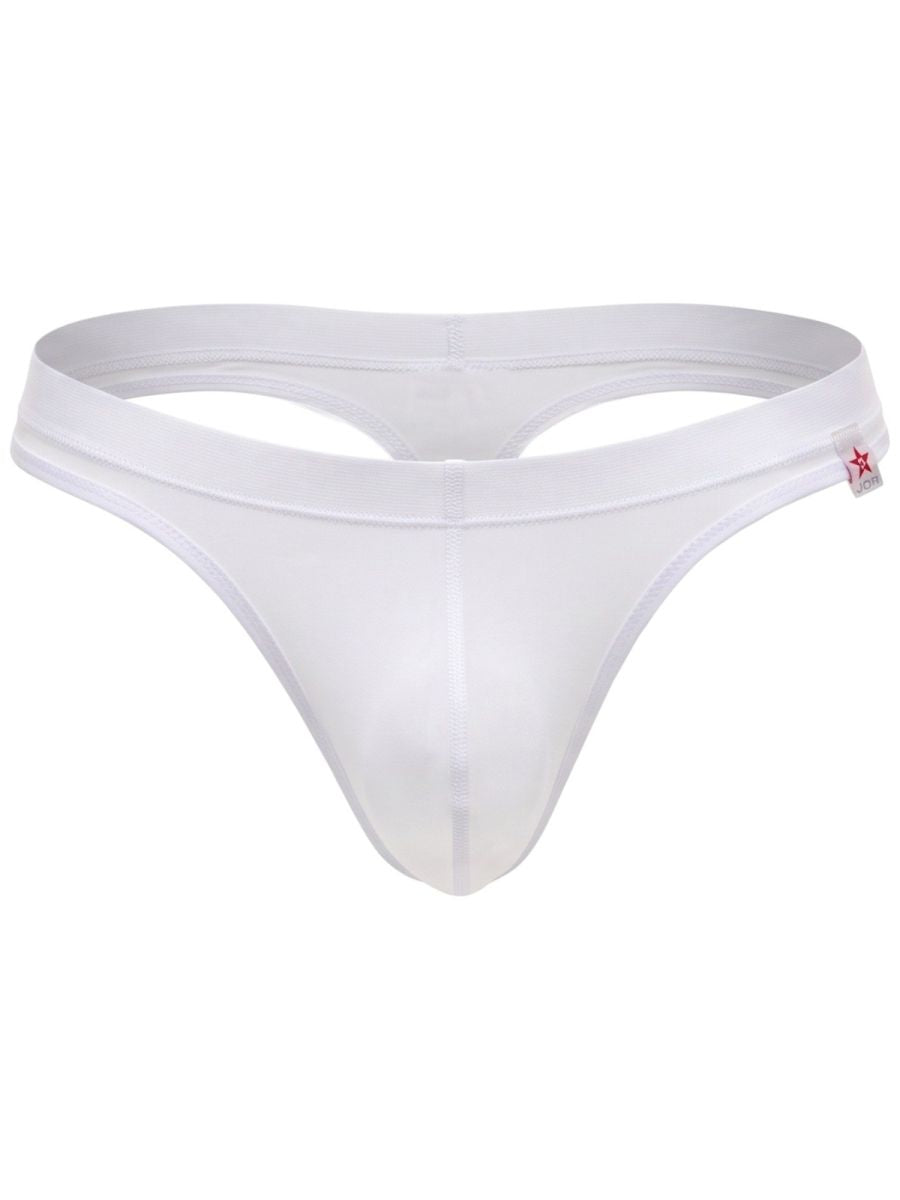 JOR 2451 Invisible Mens Sleek Low-rise Cut Thongs White Plus Sizes