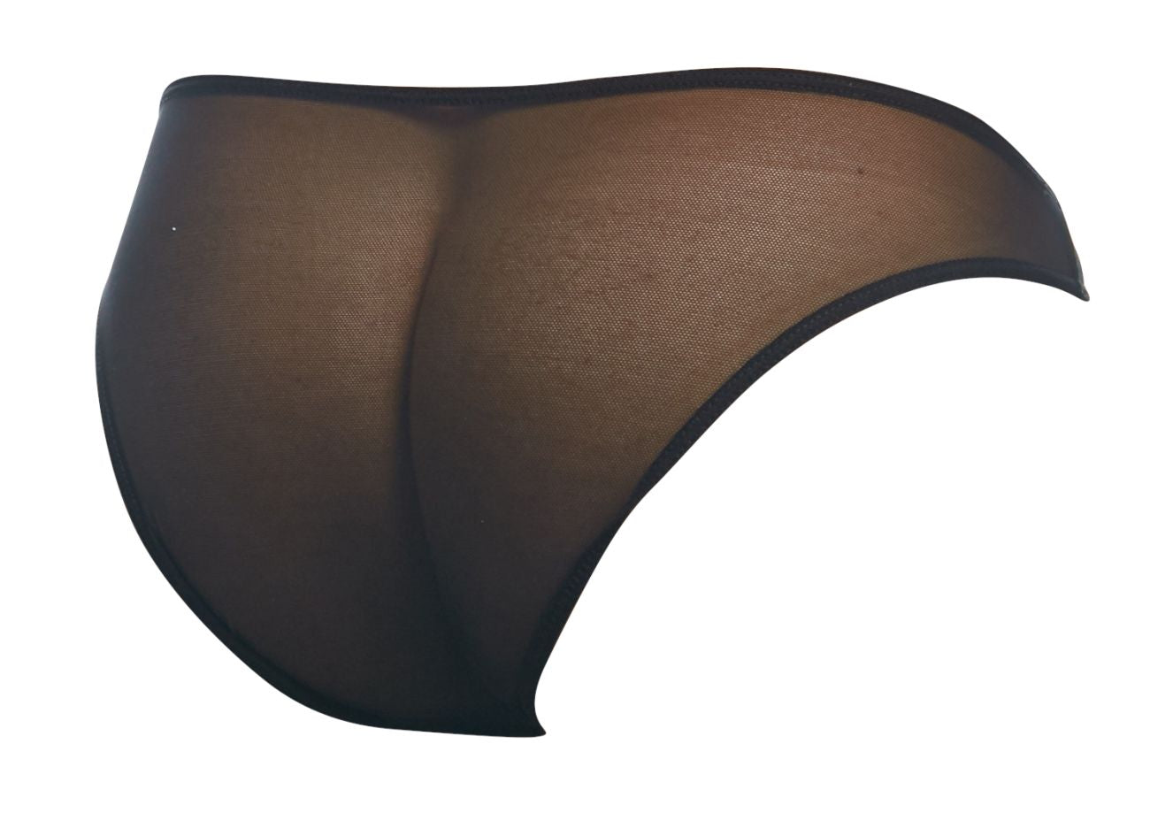 JUSTIN+SIMON XSJ01 Classic Bikini Color Black Mesh Plus Sizes