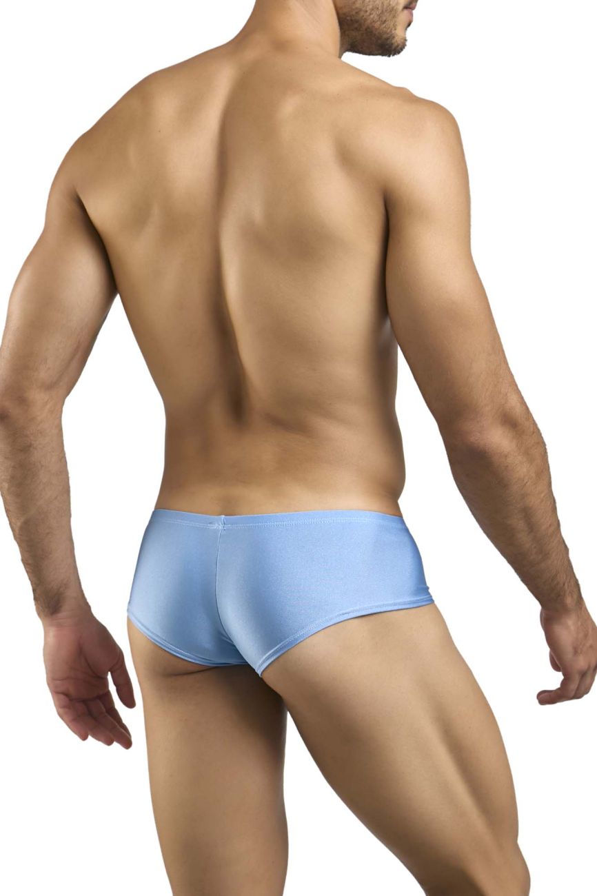 JUSTIN+SIMON XSJ13 Mens Cheeky Bulge Boxer Short Baby Blue Plus Sizes