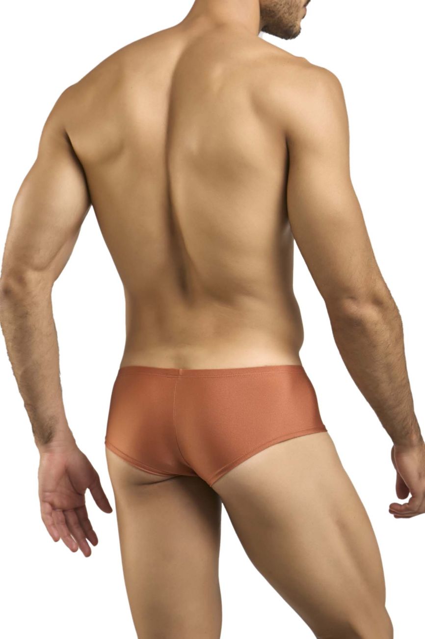 JUSTIN+SIMON XSJ13 Mens Cheeky Bulge Boxer Short Ochre Plus Sizes
