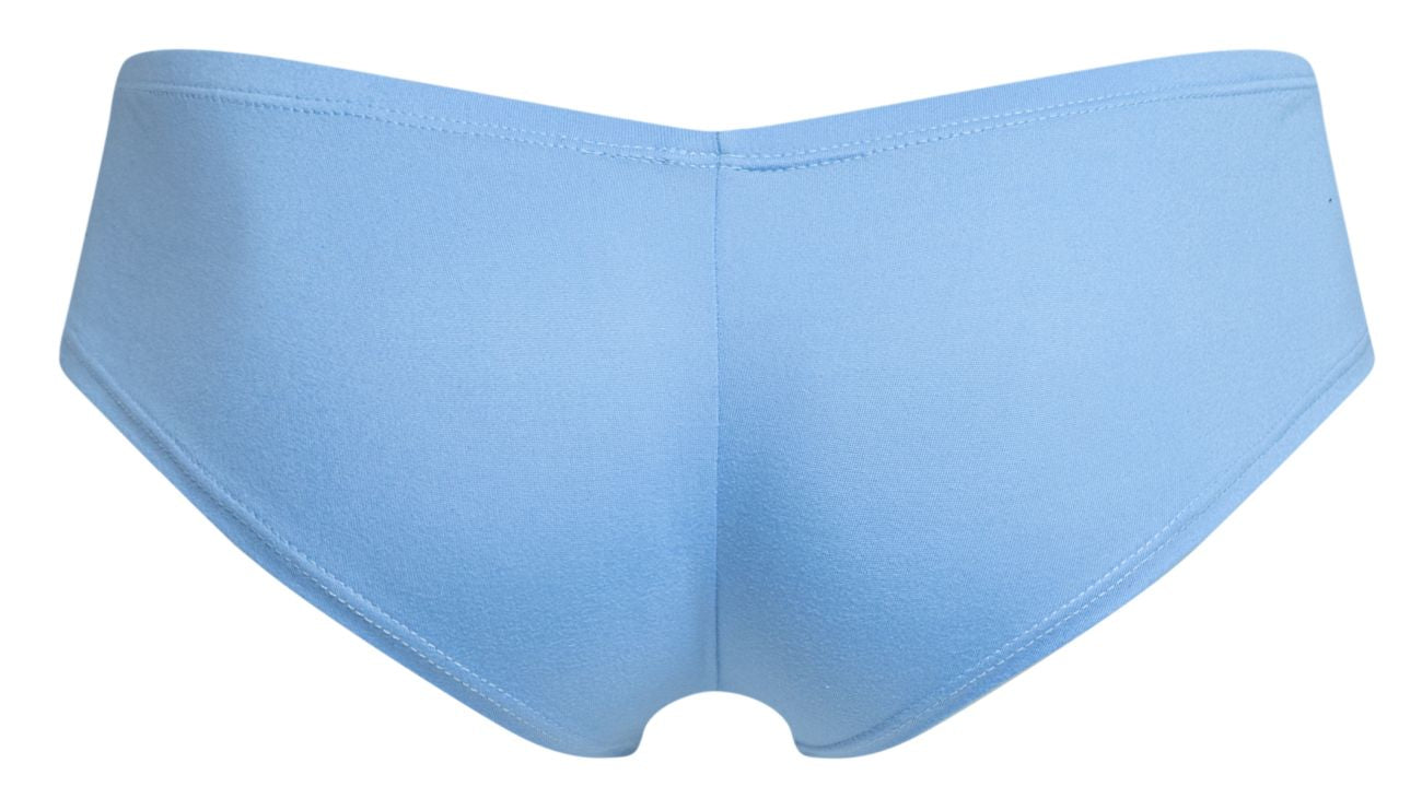 JUSTIN+SIMON XSJ13 Mens Cheeky Bulge Boxer Short Peach Blue Plus Sizes