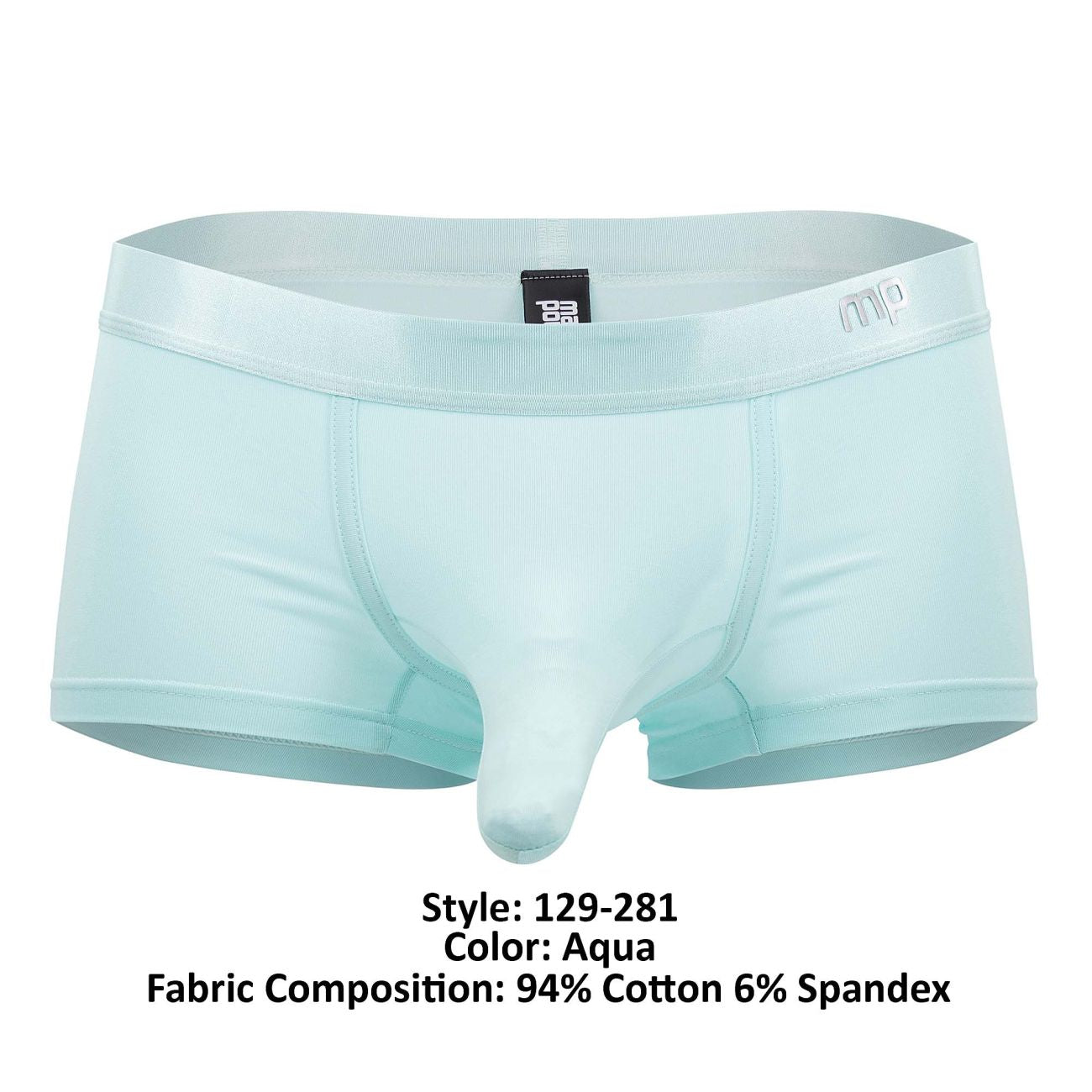 Male Power 129-281 Easy Breezy Mini Short with Sleeve Aqua