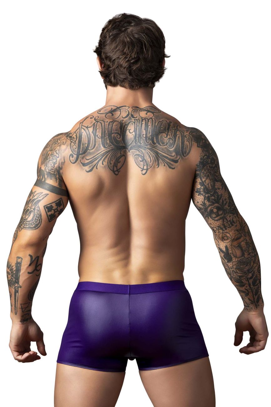 Male Power 152-302 Eggplant Mens Crossover Short Plum