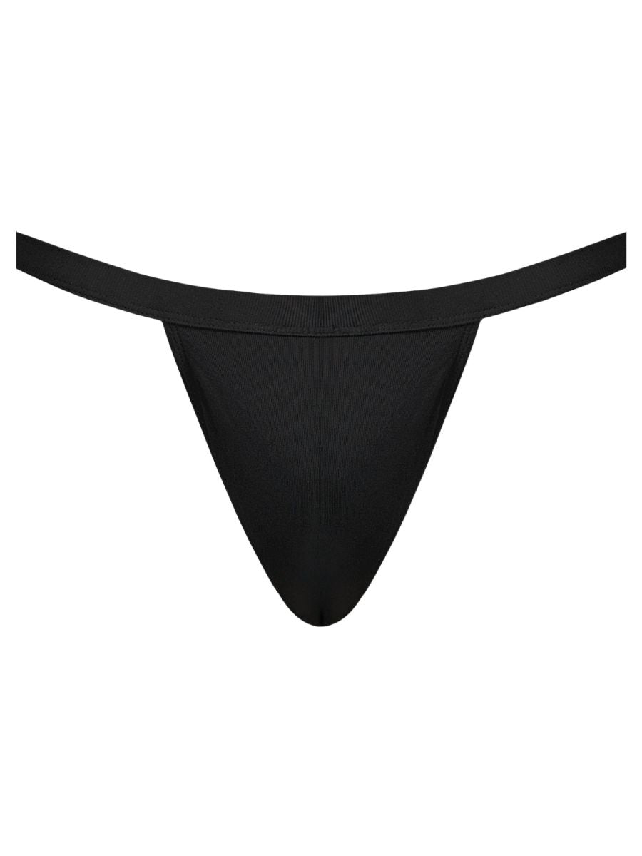 Male Power 394-308 Mens Strappy Back Eco Cozy Jock Black