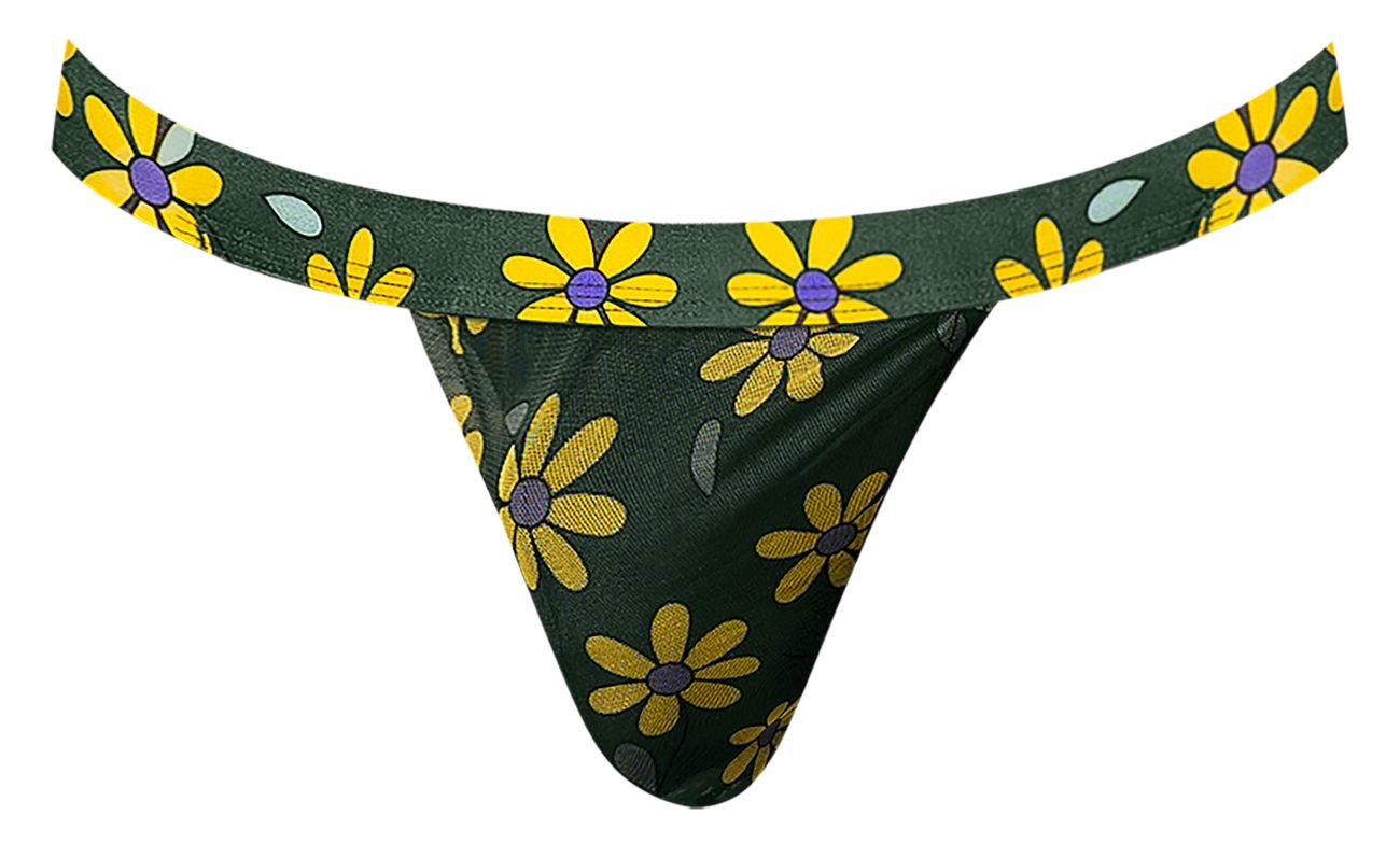 Male Power 433-285 Petal Power Micro Thong Daisy Print