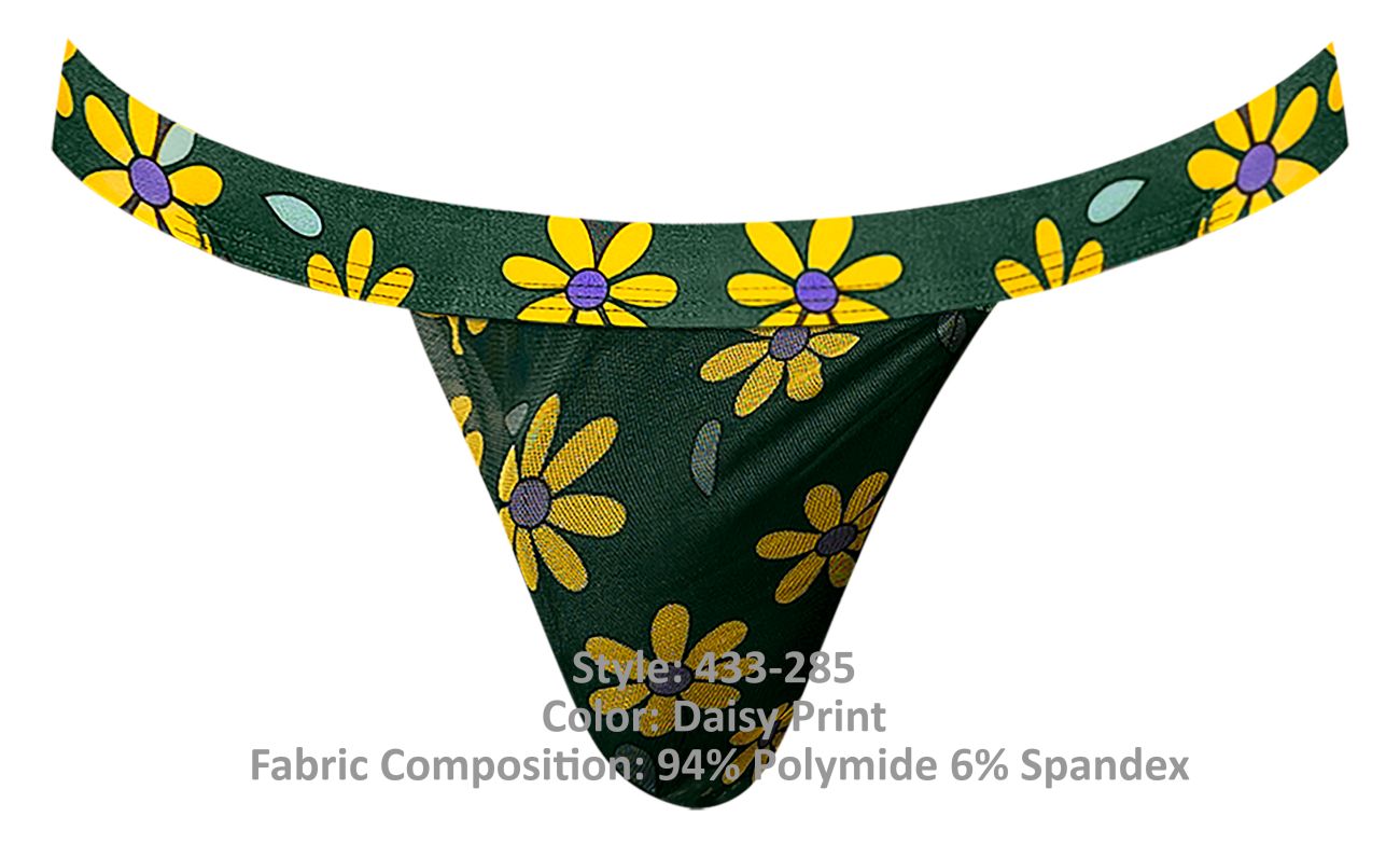 Male Power 433-285 Petal Power Micro Thong Daisy Print