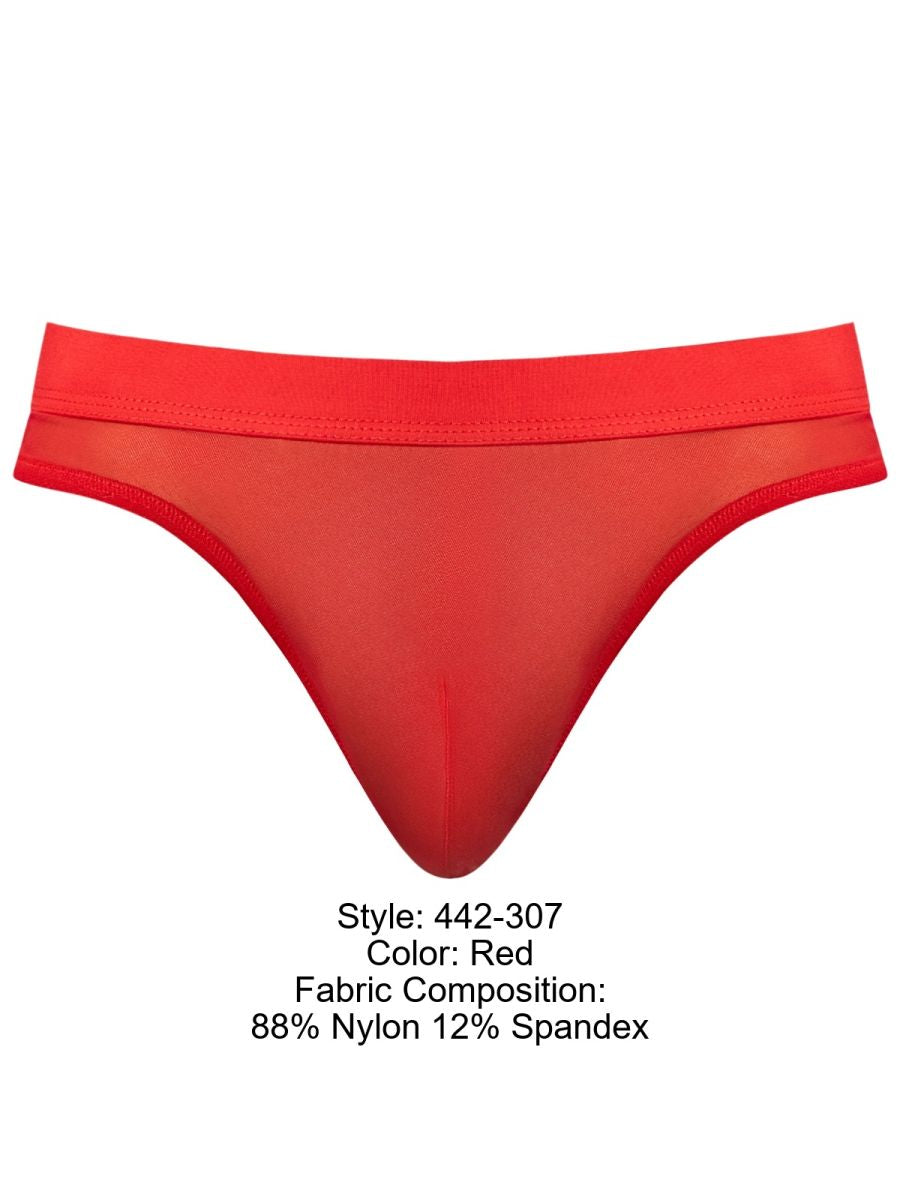 Male Power 442-307 Male Sheer Mesh 2 Bong Thong Red