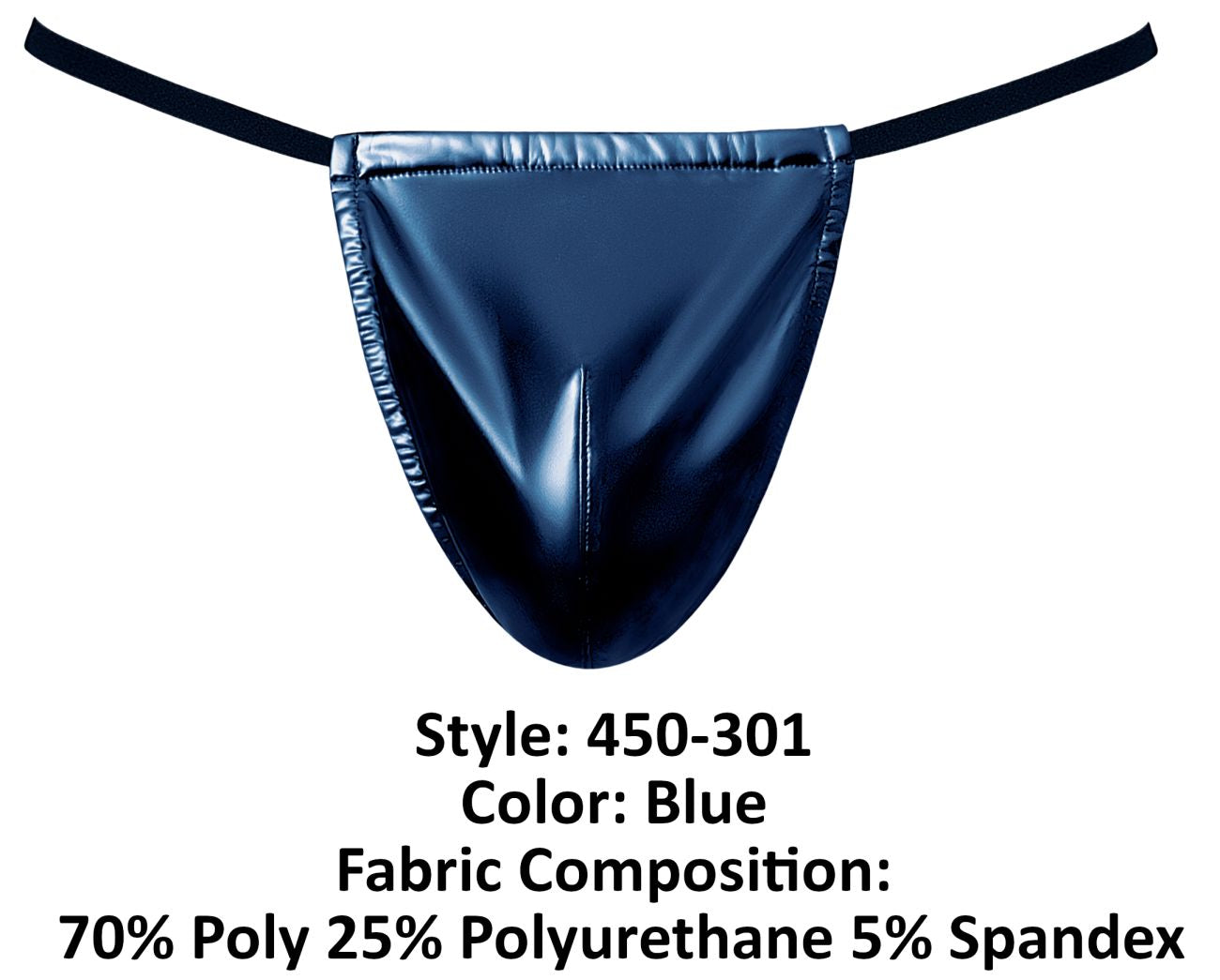 Male Power 450-301 Liquid Onyx 2.0 Mens G-String Blue