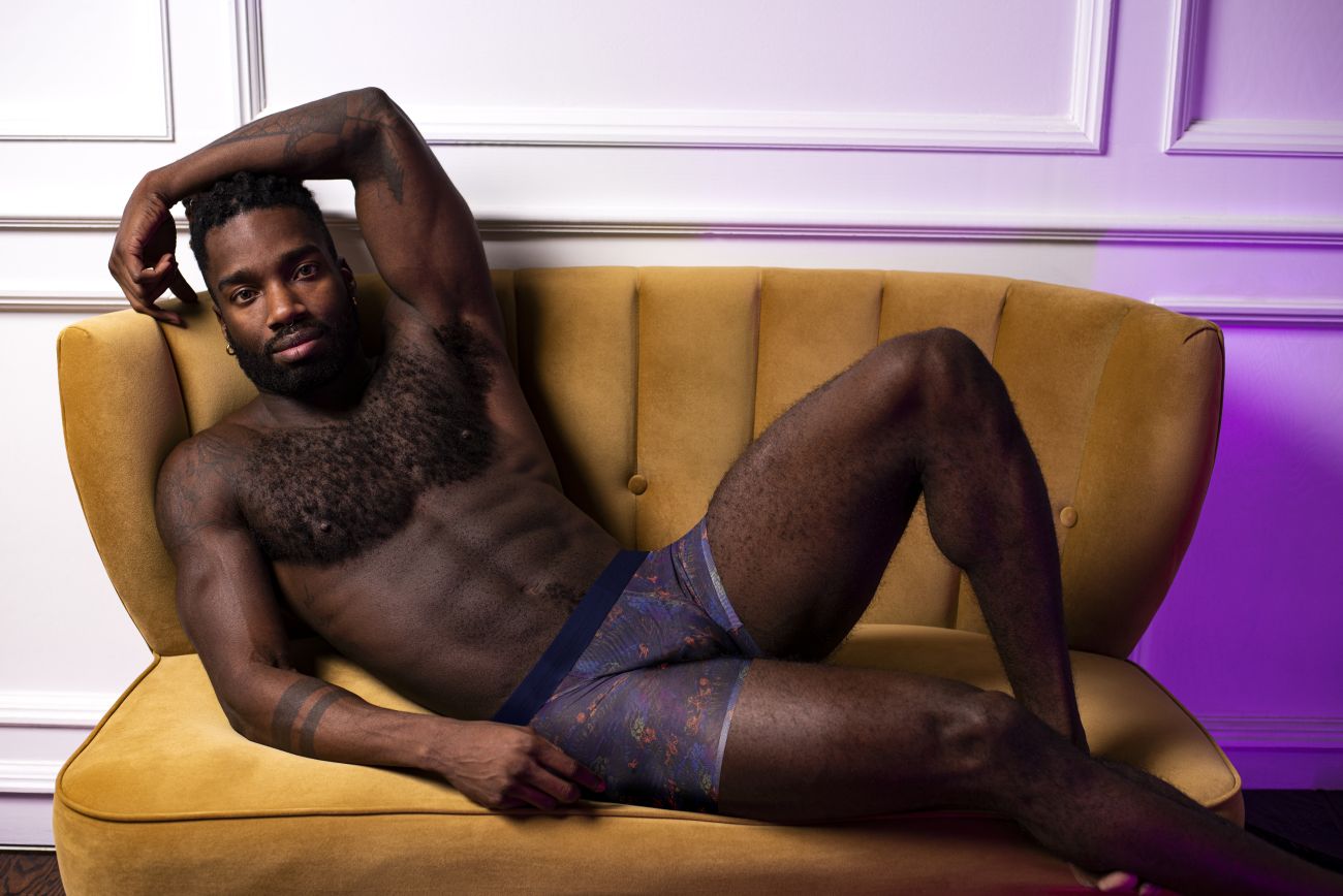 Male Power SMS-011 Sheer Prints Seamless Short Splatter