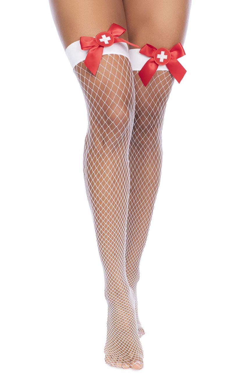 Mapale 1172 Nurse Fishnet Thigh High