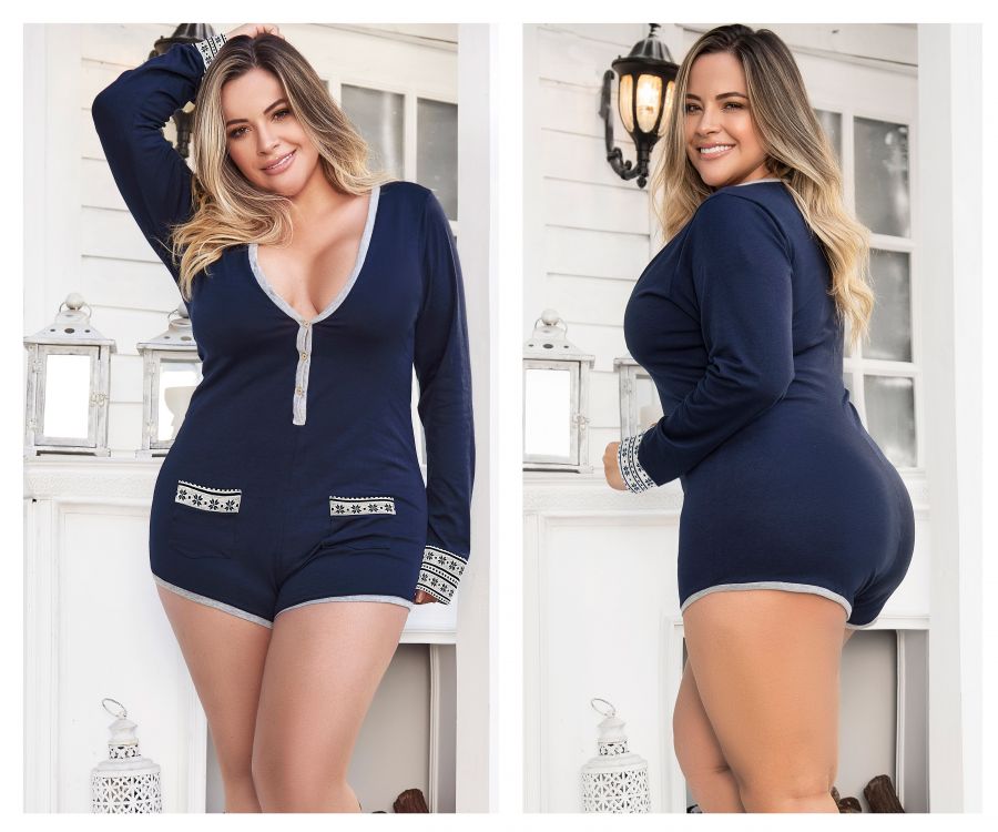 Mapale 7233X Long Sleeve Sleep Romper