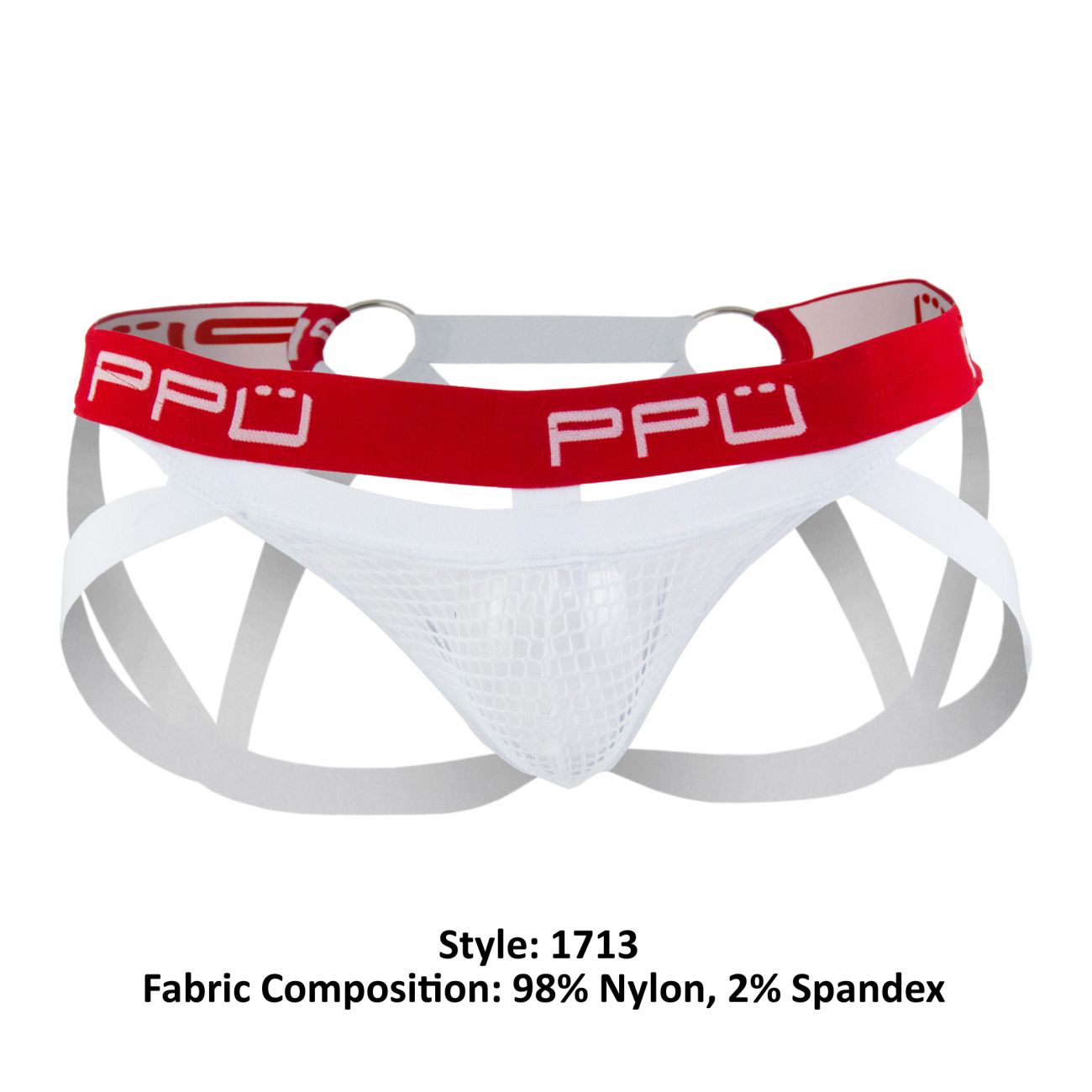 PPU 1713 Jockstrap White