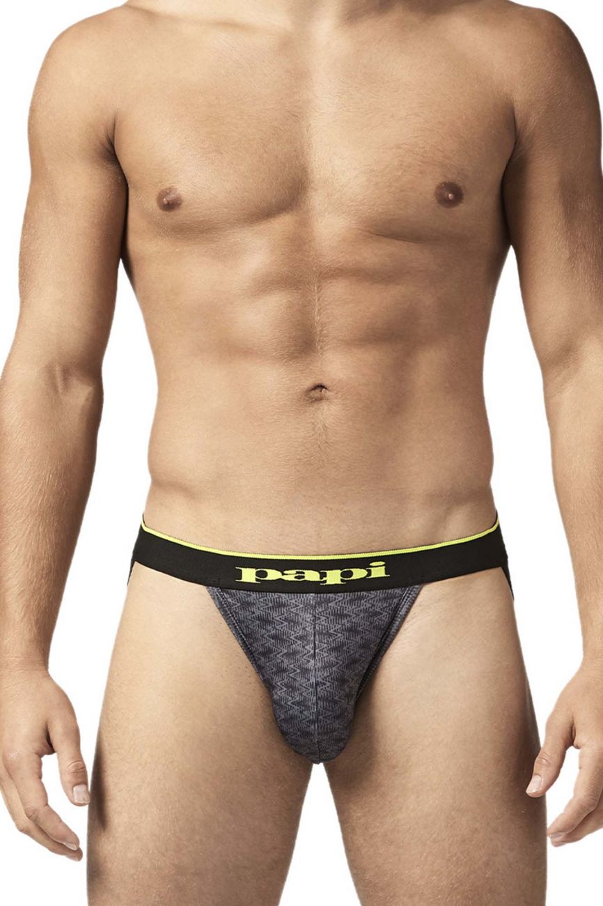 Papi UMPA049 Microflex Jockstrap Charcoal-Graphic