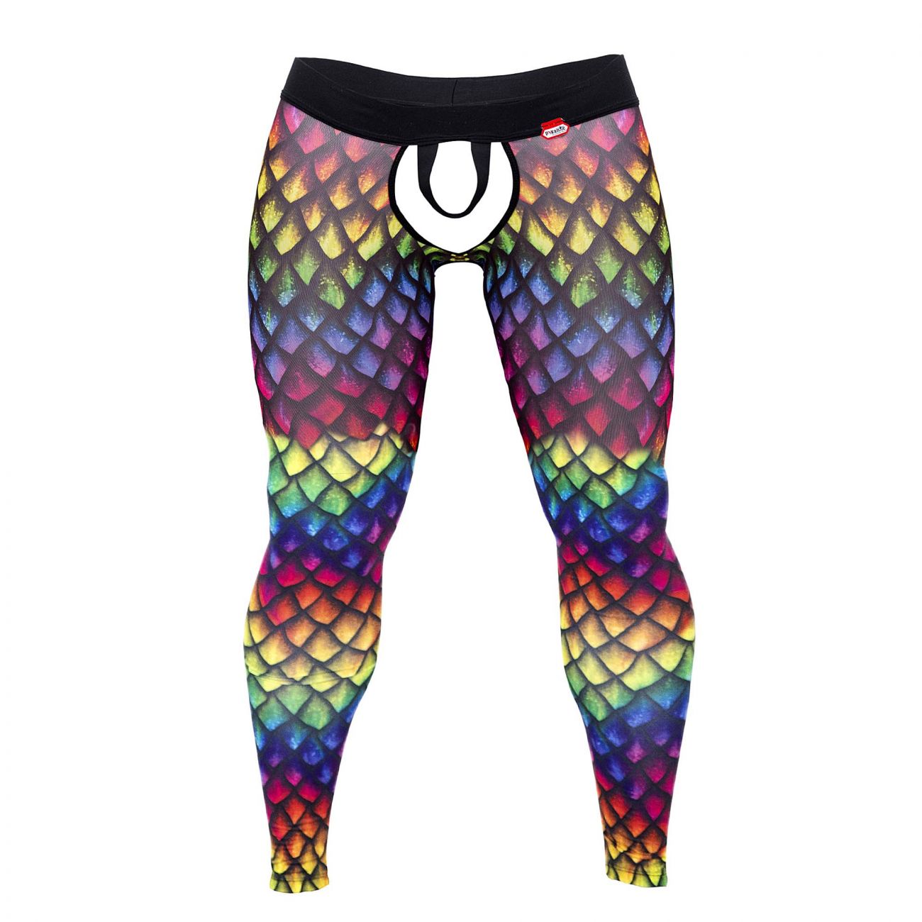 Pikante 0828 Rainbow Athletic Pants Black Rainbow
