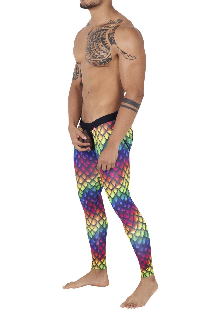 Pikante 0828 Rainbow Athletic Pants Black Rainbow