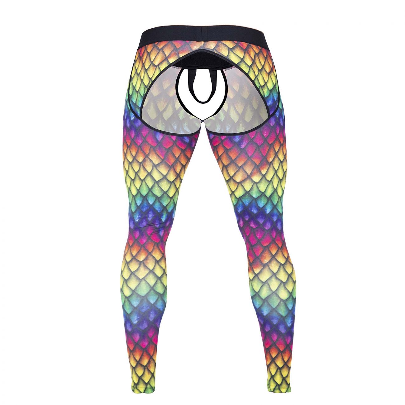 Pikante 0828 Rainbow Athletic Pants Black Rainbow