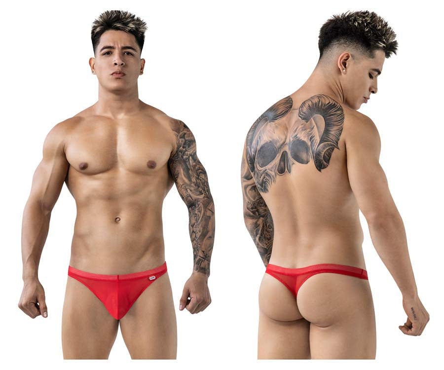 Pikante 1823 Luxury Mens Sexy Stretch Thong Red