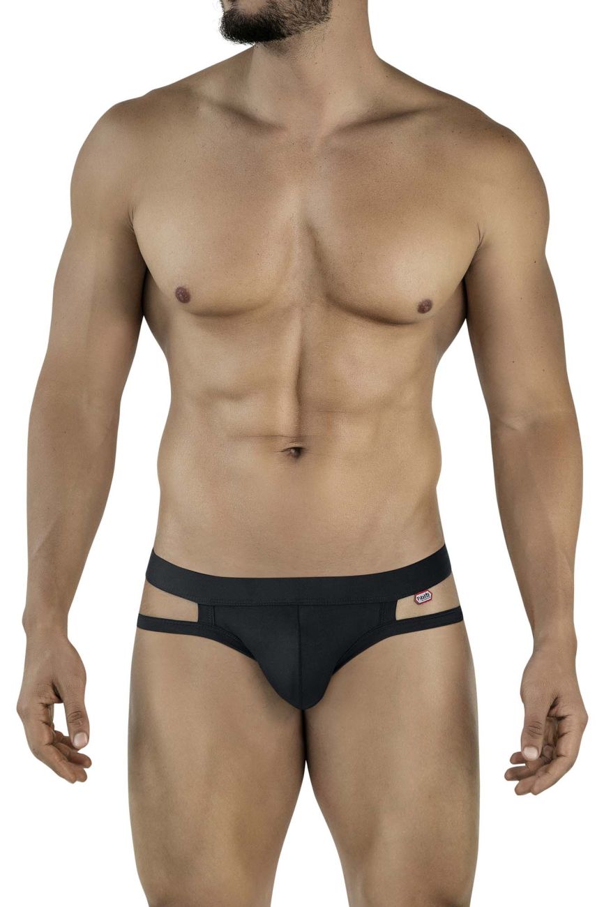 Pikante 2114 Lenox Mens Modern Minimalist Briefs Black