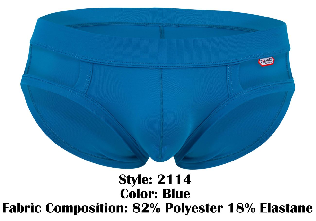 Pikante 2114 Lenox Mens Modern Minimalist Briefs Blue