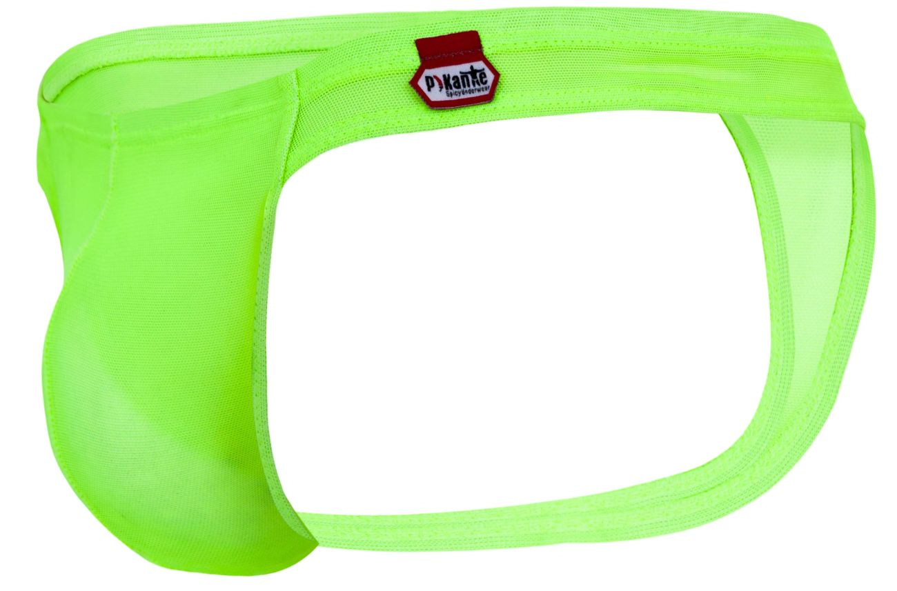 Pikante 2115 Amusing Mens Barley There Thongs Neon Green