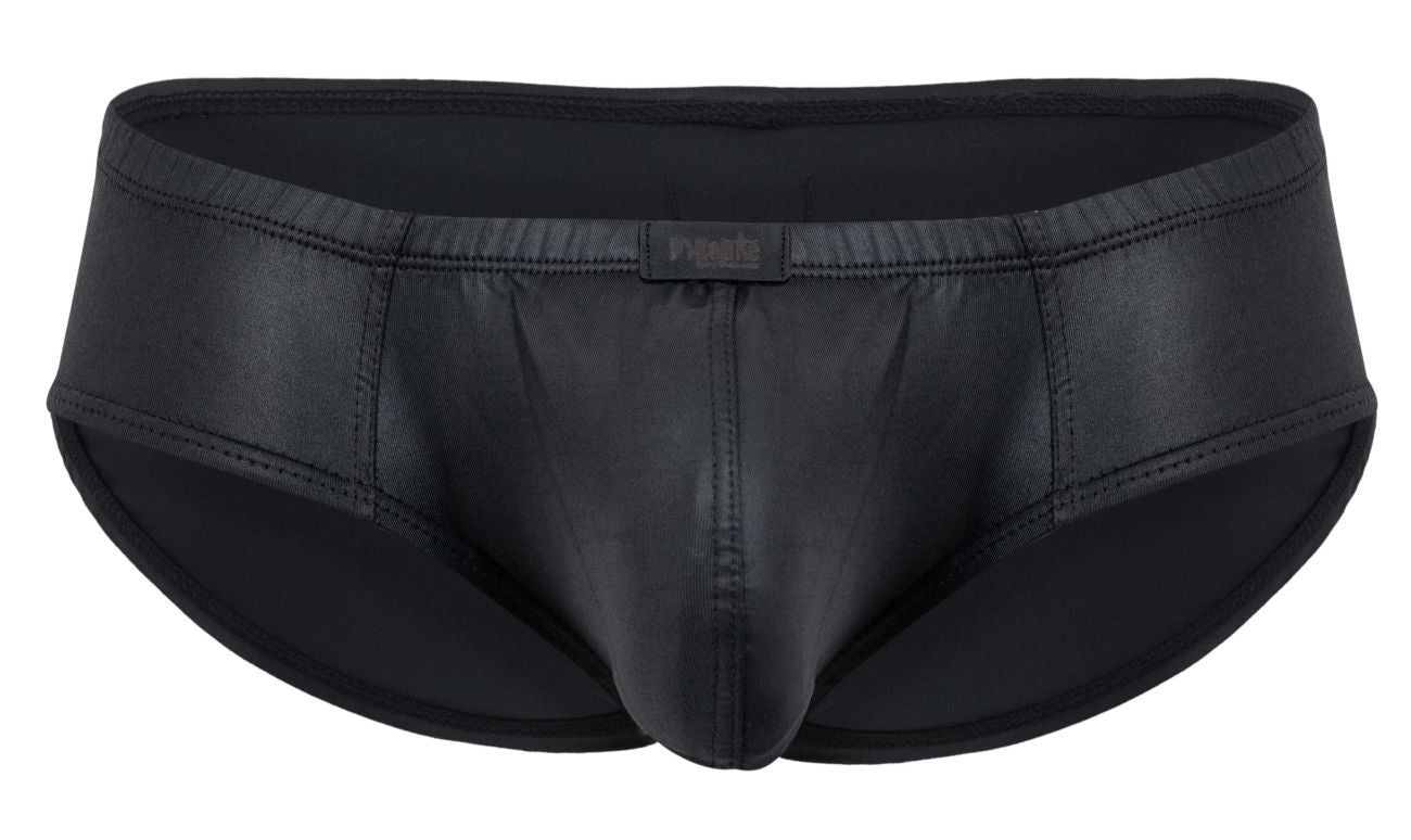Pikante 2118 Candy Mens Bold Wet-look Briefs Black