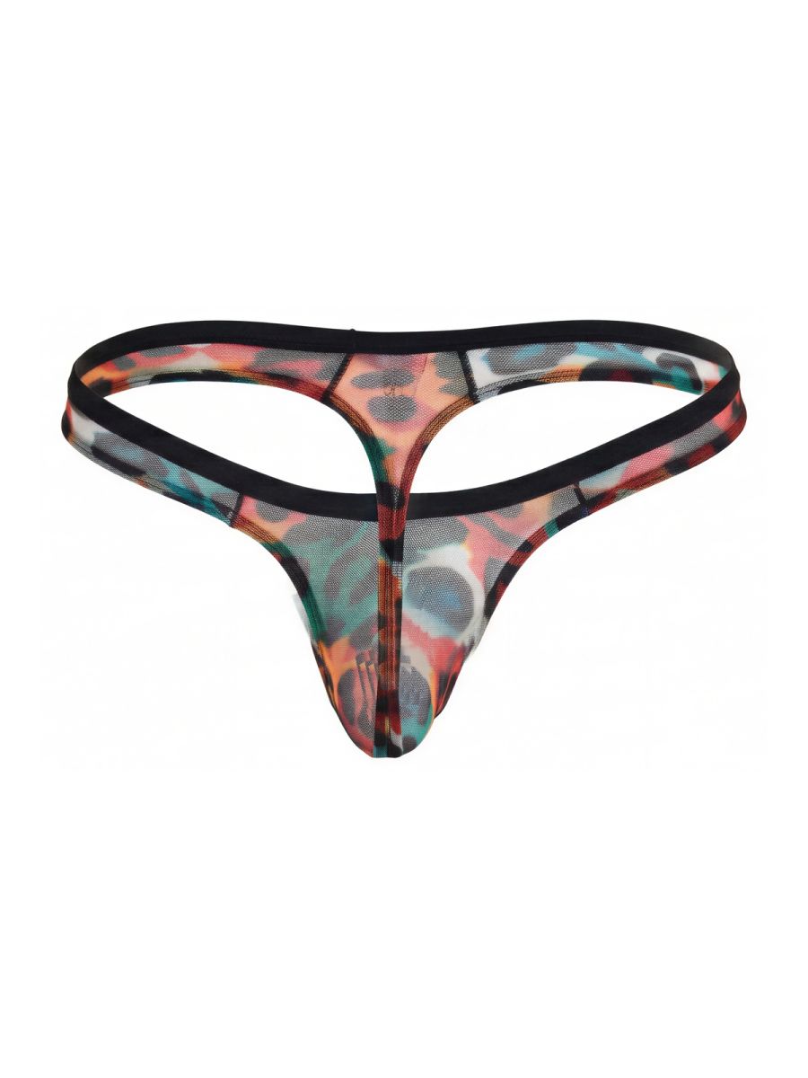 Pikante PIK 26124 Mens Unleash Your Wild Side Animal Print Thongs Multi-coloured