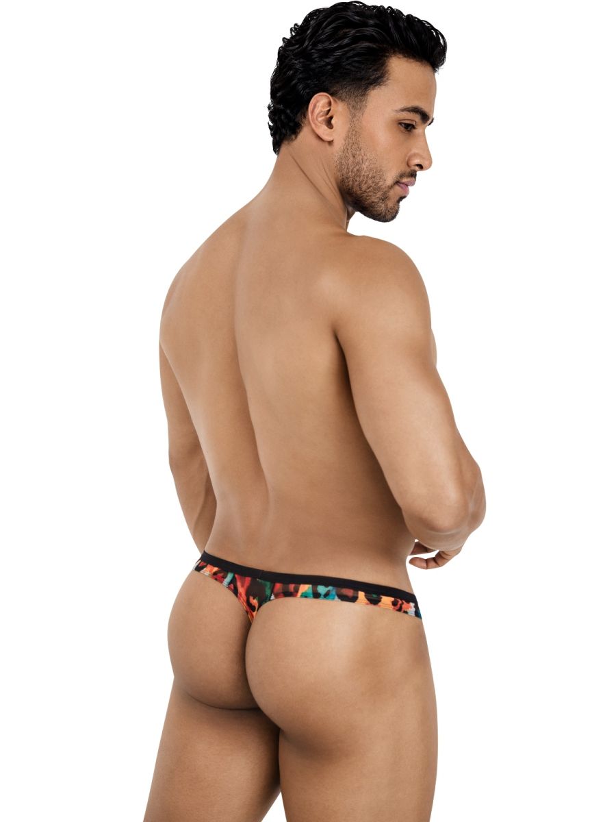 Pikante PIK 26124 Mens Unleash Your Wild Side Animal Print Thongs Multi-coloured