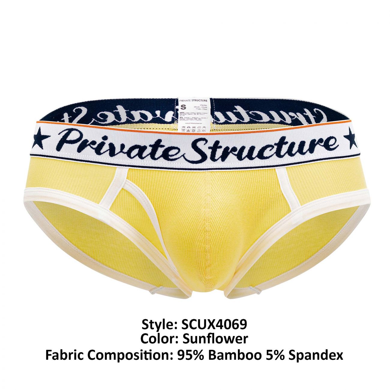 Private Structure SCUX4069 Classic Mini Briefs Sunflower
