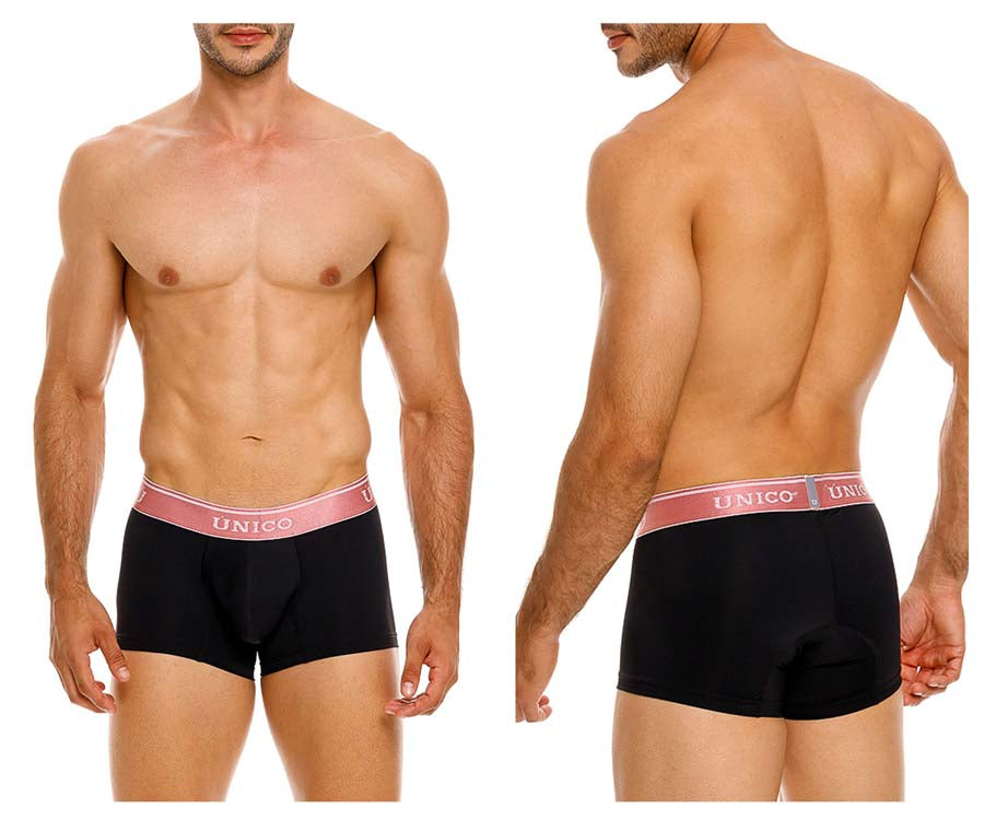 Unico 24110100108 Oro Rosa Comfortable Boxer Shorts Trunks Black