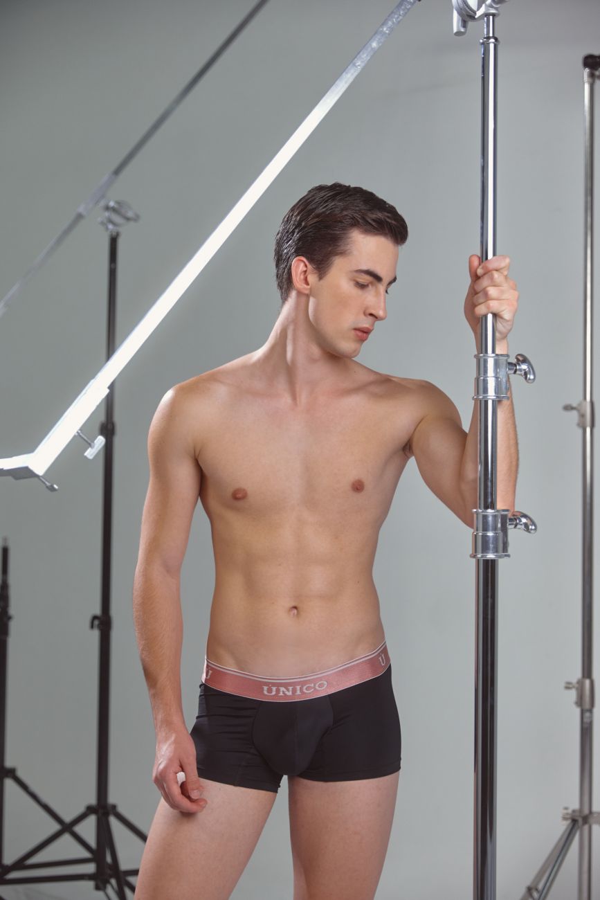 Unico 24110100108 Oro Rosa Comfortable Boxer Shorts Trunks Black