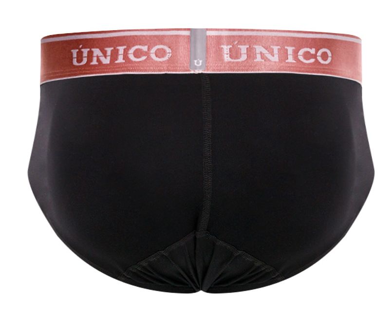 Unico 24110101108 Oro Rosa Mens Comfortable Soft Briefs Black