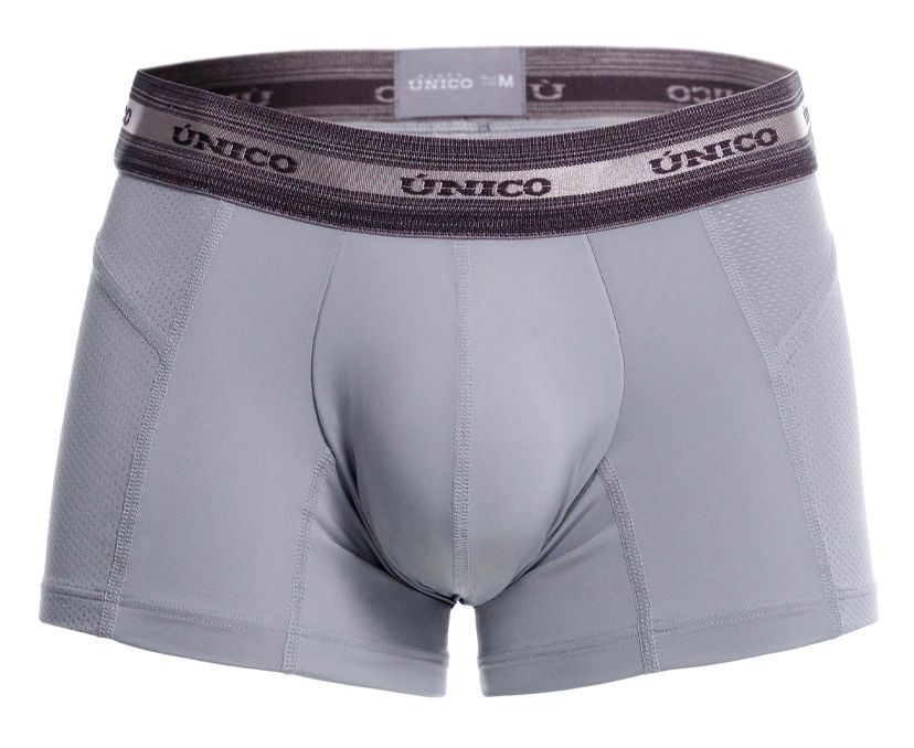 Unico 25040100123 Albaricoque Mens Boxer Briefs Trunks Gray